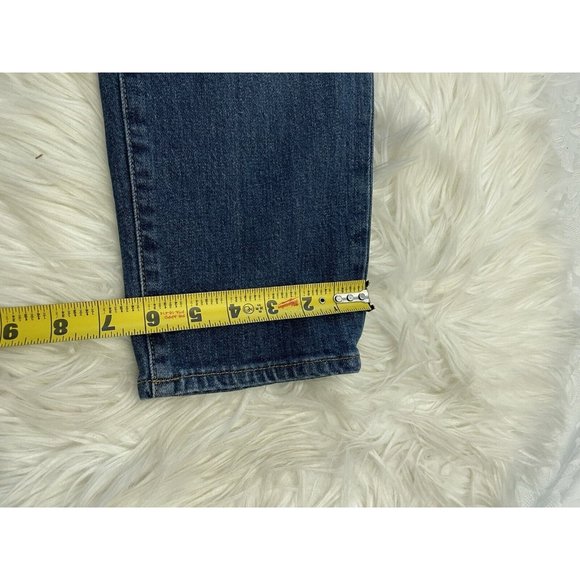 Madewell The Perfect‎ Vintage Crop Blue Jeans Size 27 Button Fly Stretch - Picture 9 of 10